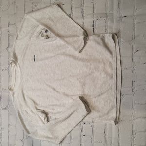 Patagonia apilene Heather white kids pull over top shirt unisex L